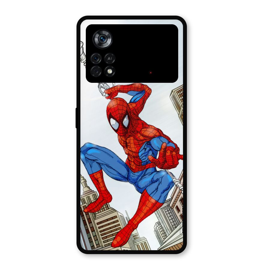Comic Spider Man Metal Back Case for Poco X4 Pro 5G
