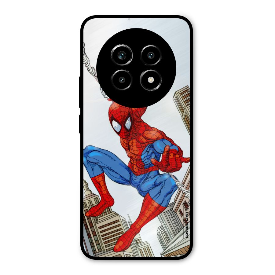 Comic Spider Man Metal Back Case for Realme 13 Pro
