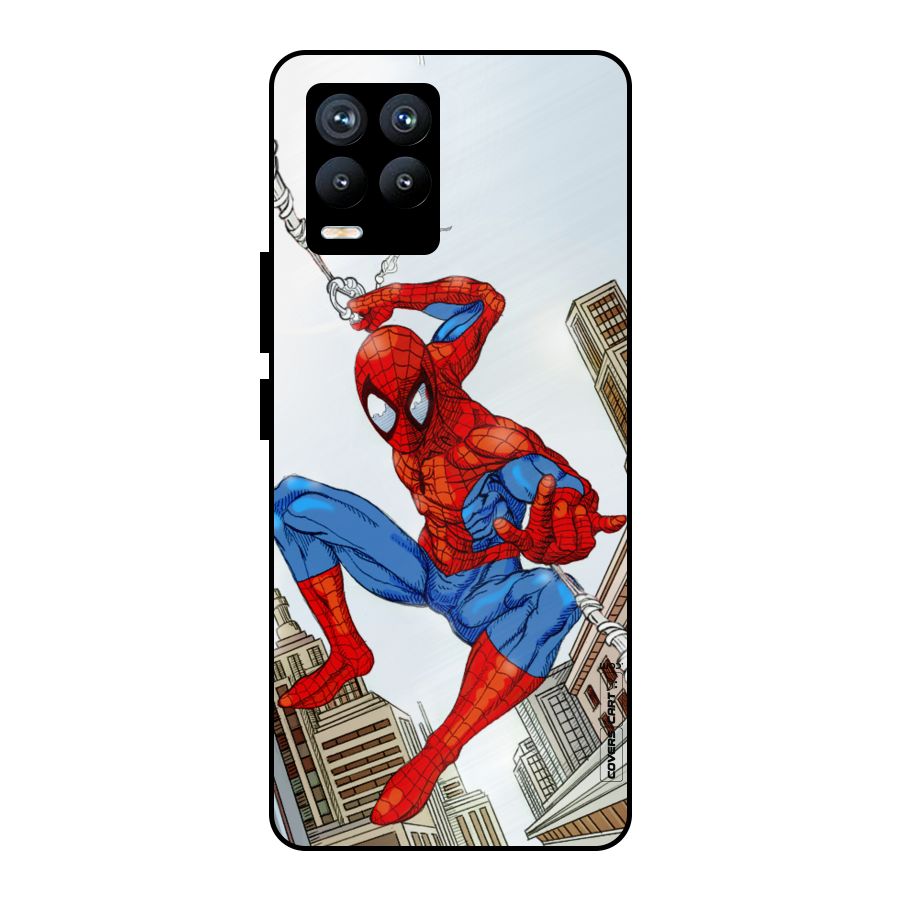 Comic Spider Man Metal Back Case for Realme 8 Pro
