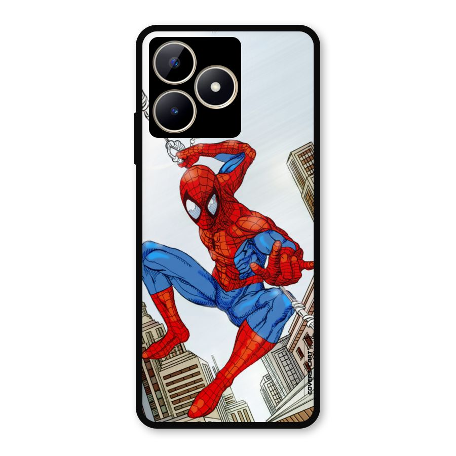 Comic Spider Man Metal Back Case for Realme C53