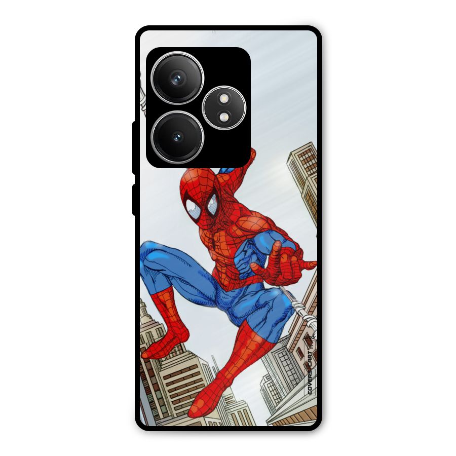 Comic Spider Man Metal Back Case for Realme GT 6T