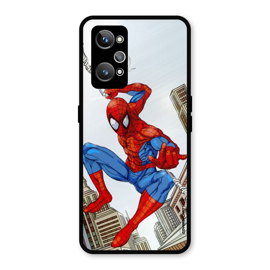 Comic Spider Man Metal Back Case for Realme GT Neo2