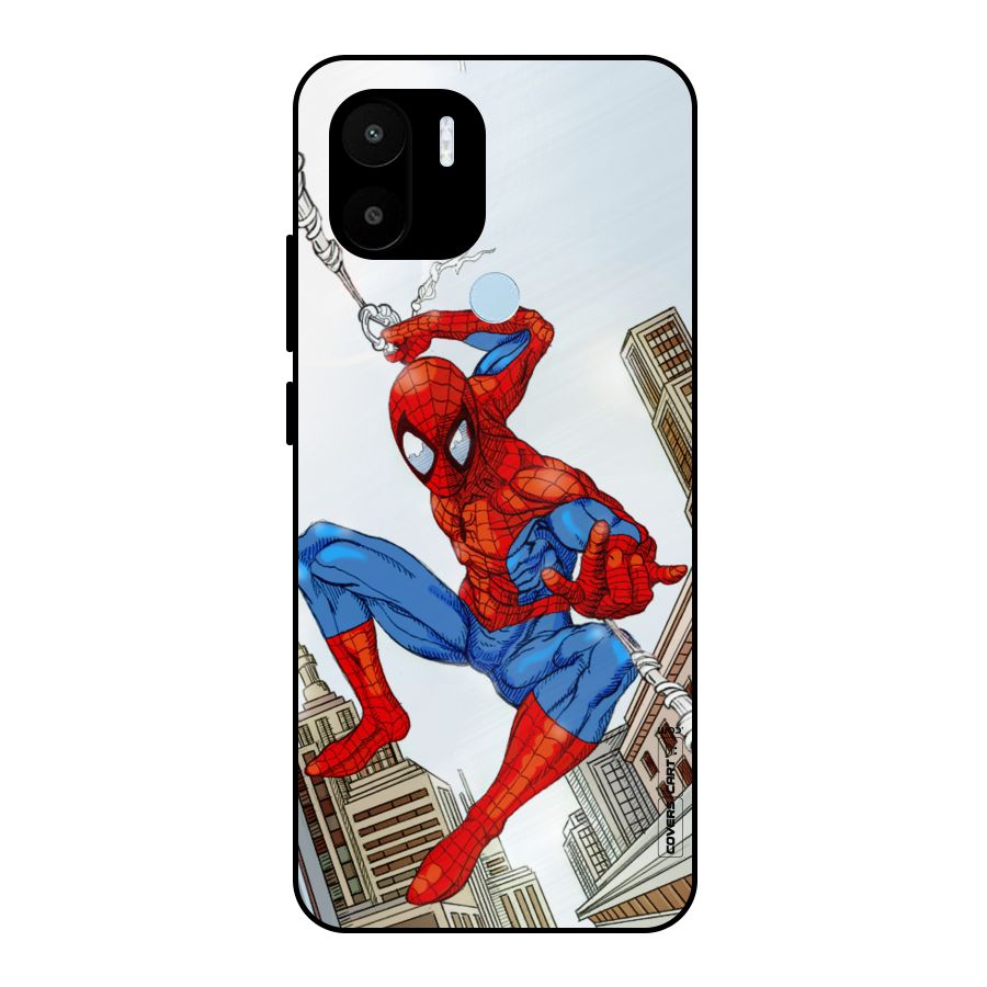 Comic Spider Man Metal Back Case for Redmi A1+