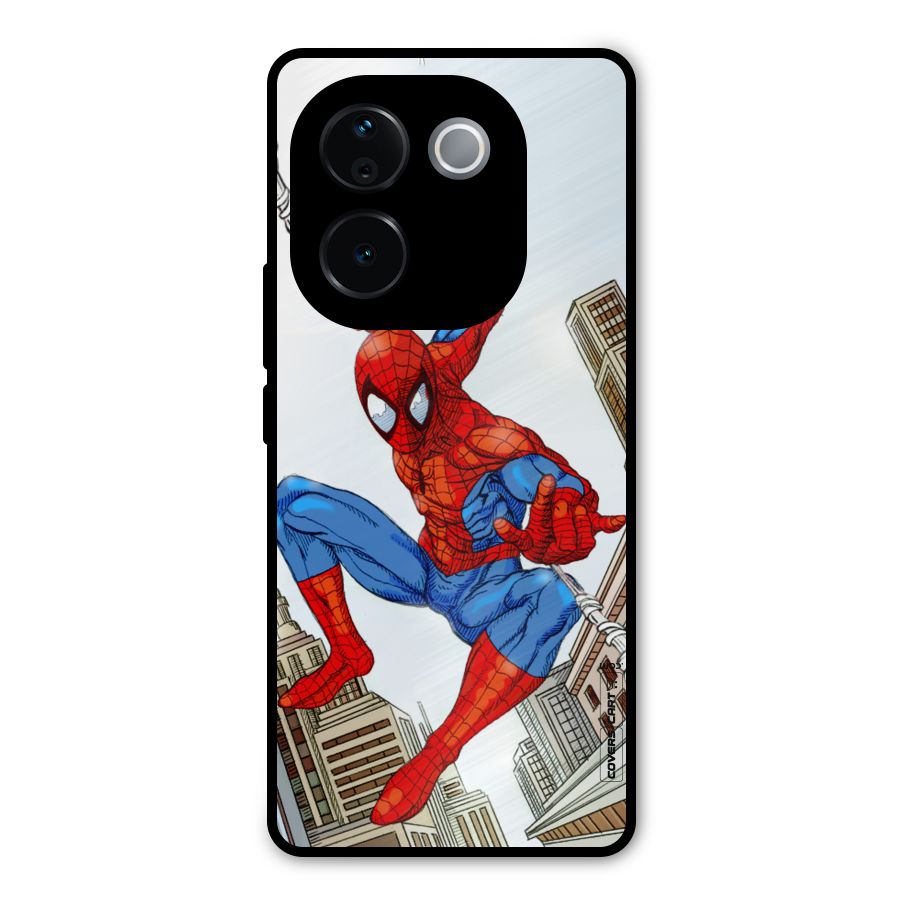 Comic Spider Man Metal Back Case for Vivo T3 Pro