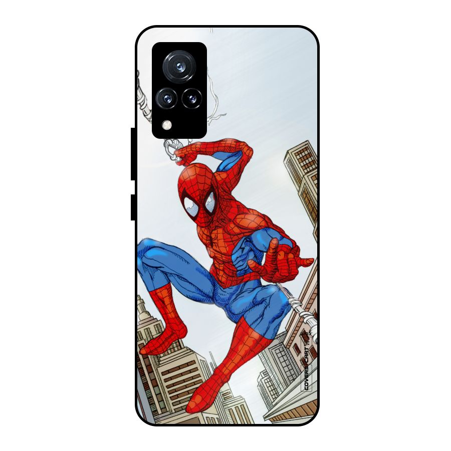 Comic Spider Man Metal Back Case for Vivo V21 5G