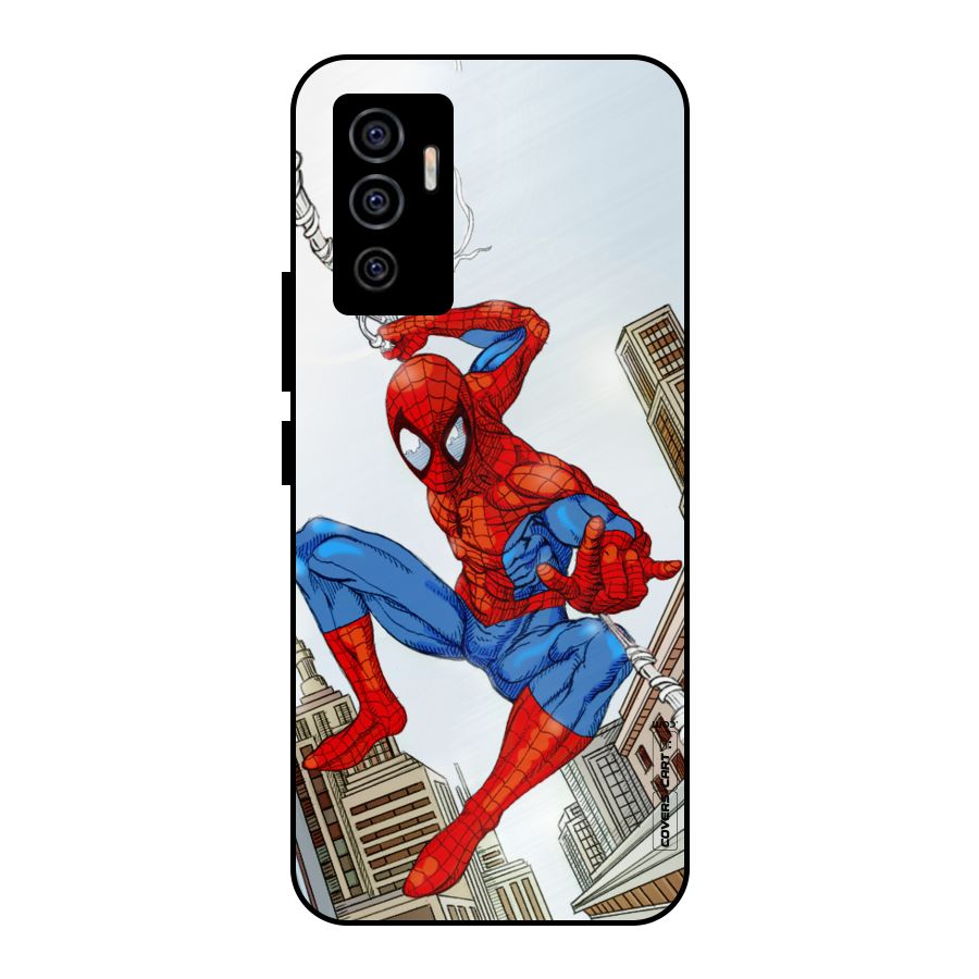 Comic Spider Man Metal Back Case for Vivo V23e