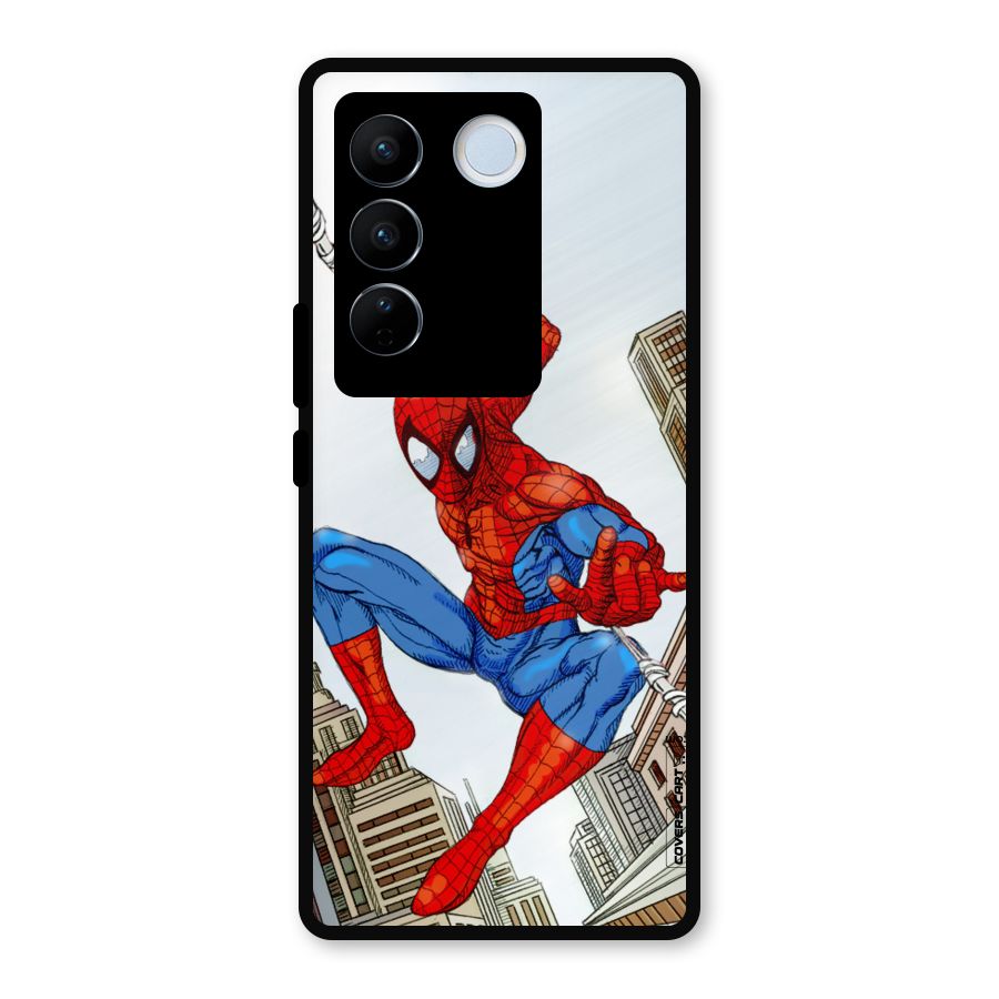 Comic Spider Man Metal Back Case for Vivo V27