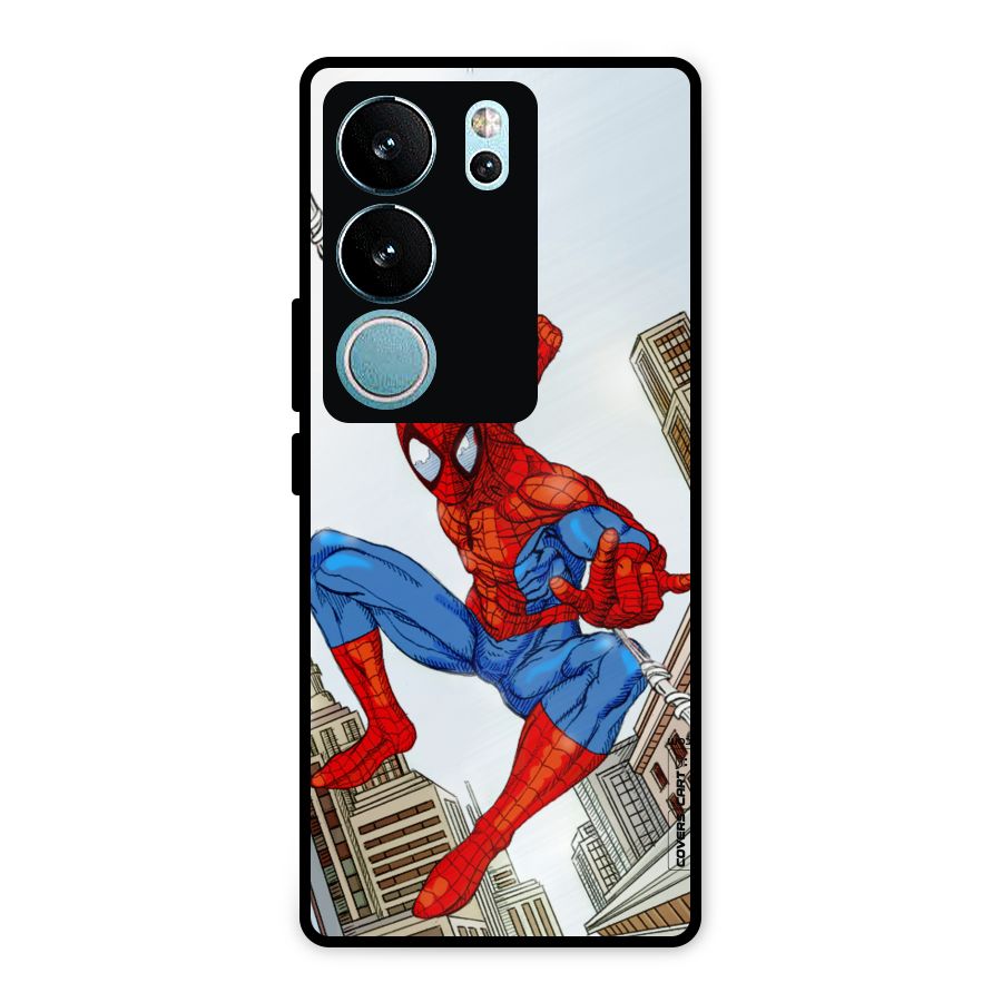 Comic Spider Man Metal Back Case for Vivo V29