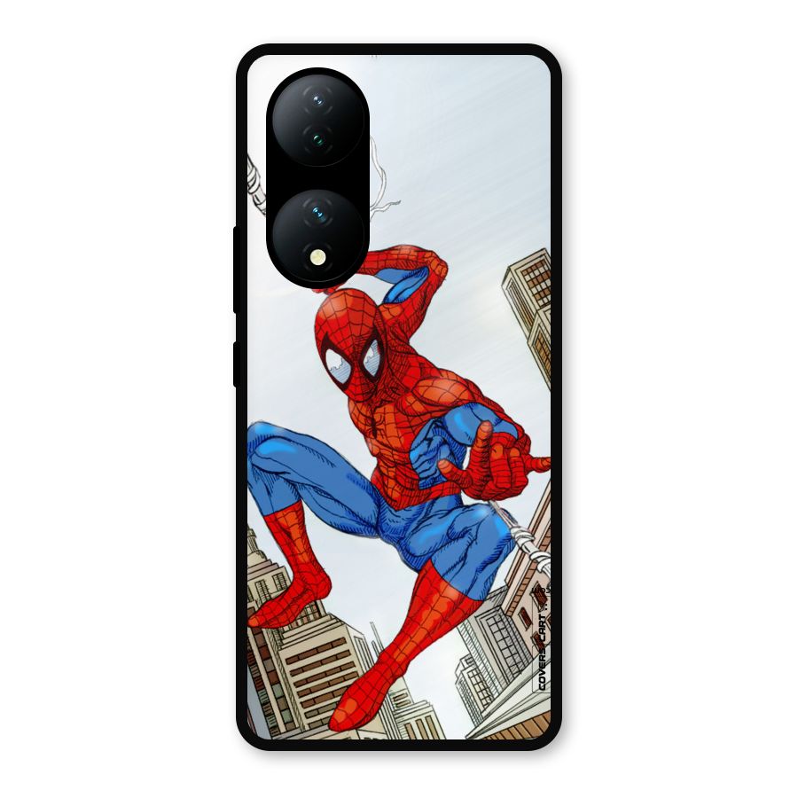 Comic Spider Man Metal Back Case for Vivo Y100a