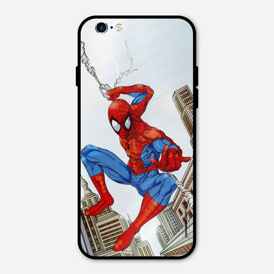 Comic Spider Man Metal Back Case for iPhone 6 6s