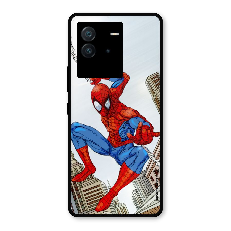 Comic Spider Man Metal Back Case for iQOO Neo 6 5G