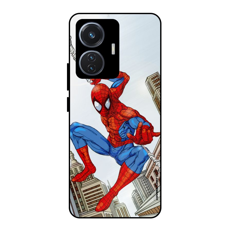 Comic Spider Man Metal Back Case for iQOO Z6 44W