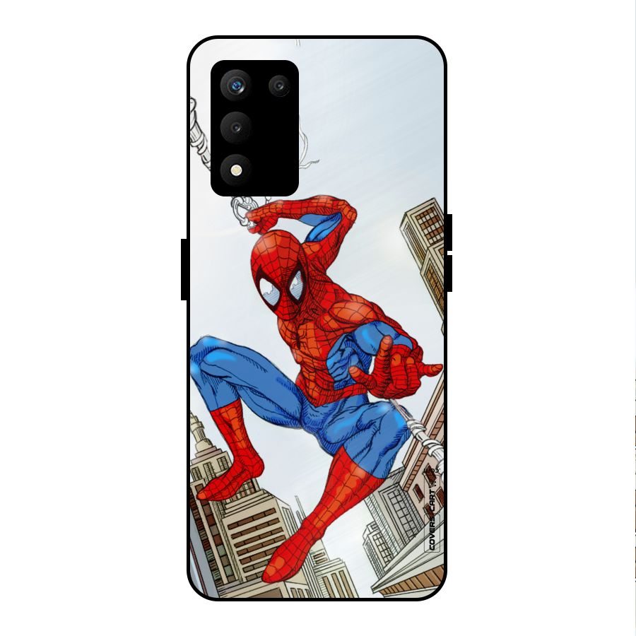 Comic Spider Man Metal Back Case for realme 9 5G SE