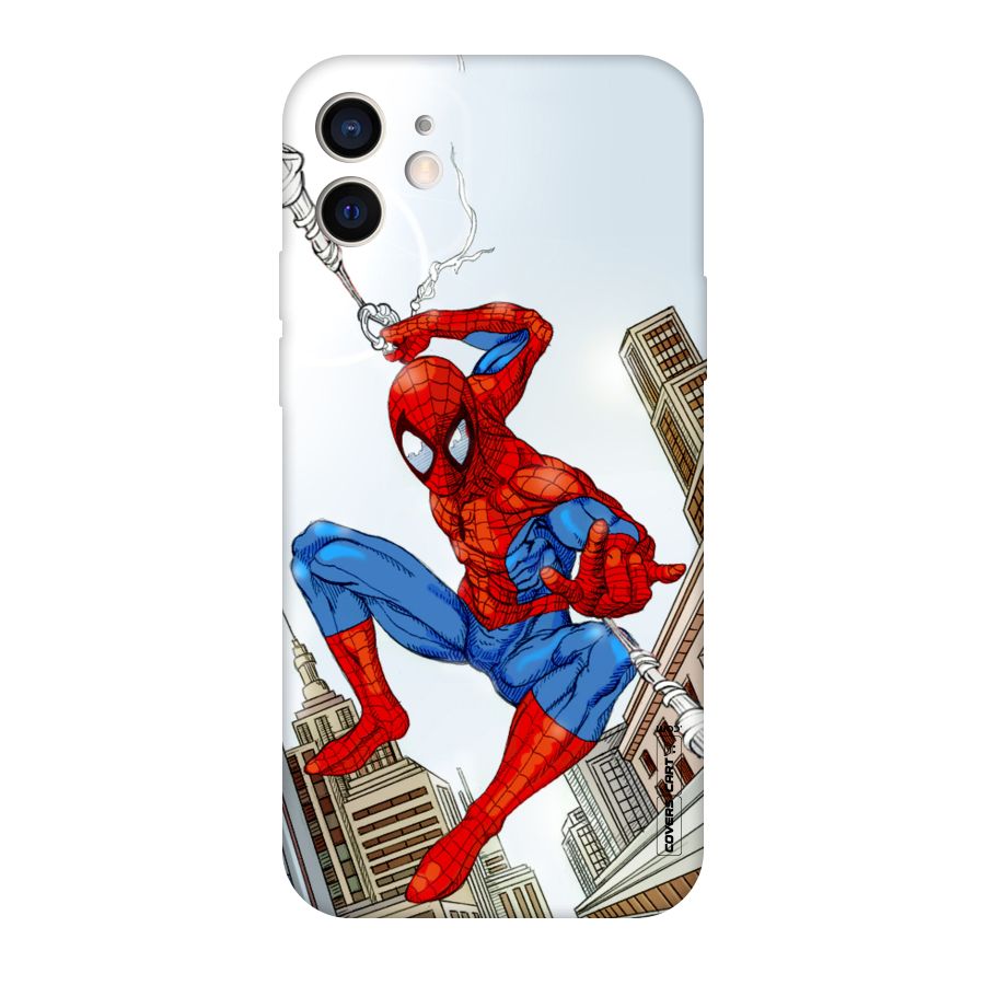 Comic Spider Man Original Polycarbonate Back Case for iPhone 12