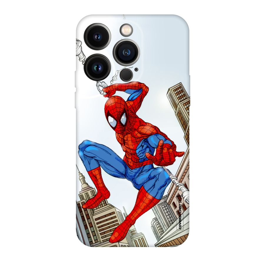 Comic Spider Man Original Polycarbonate Back Case for iPhone 14 Pro