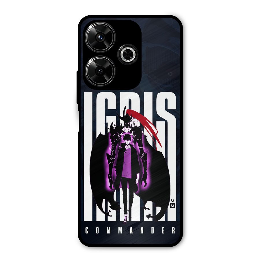 Commander Igris Metal Back Case for Poco M6 Plus