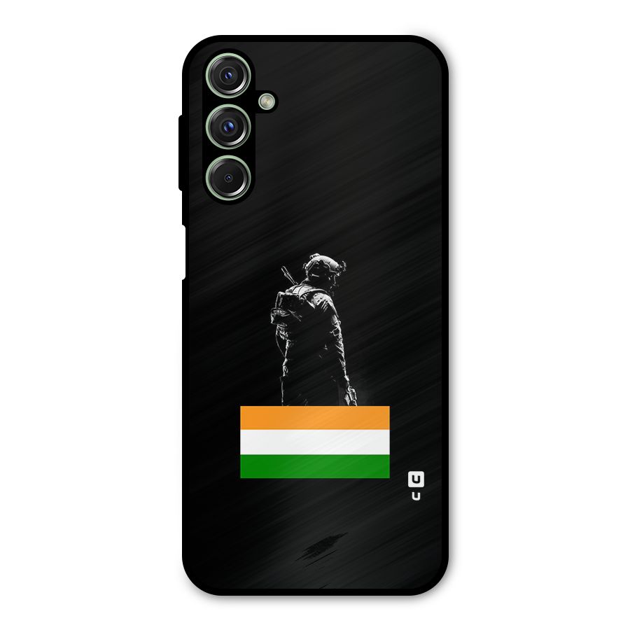 Commando Respect Metal Back Case for Galaxy F34