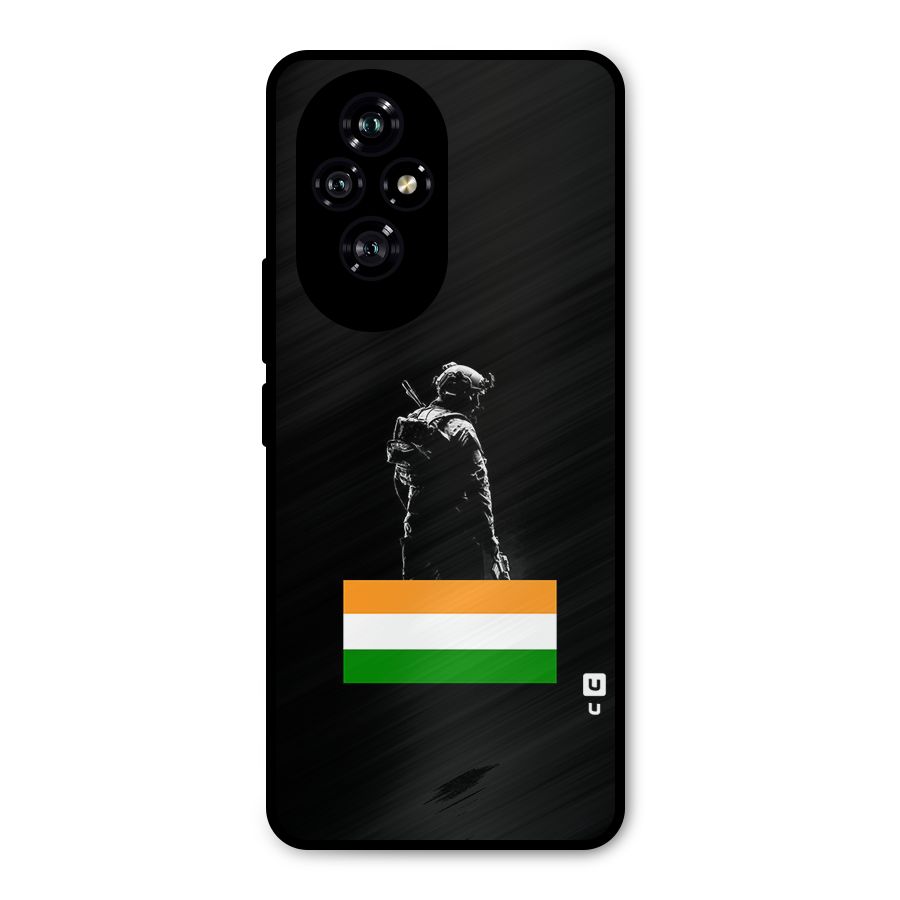 Commando Respect Metal Back Case for Honor 200