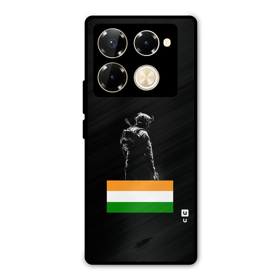 Commando Respect Metal Back Case for Infinix Note 40 Pro Plus