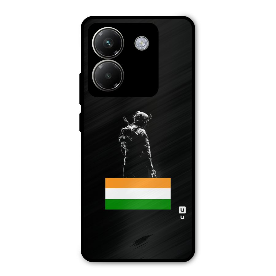 Commando Respect Metal Back Case for Poco M7 Pro 5G