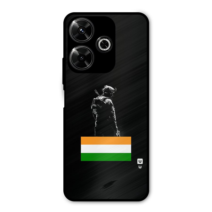 Commando Respect Metal Back Case for Redmi 13 5G