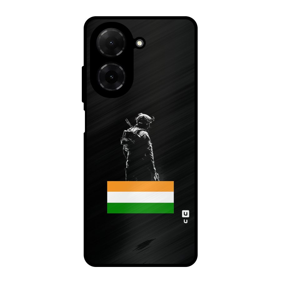 Commando Respect Metal Back Case for Redmi A5 4G