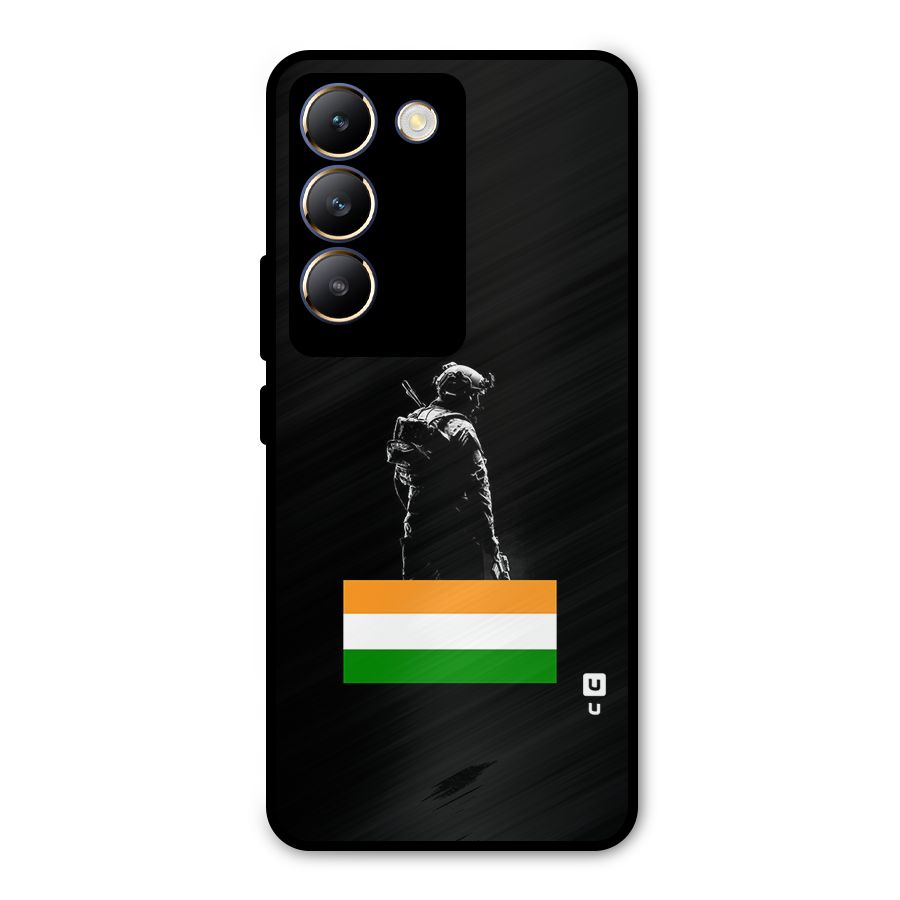 Commando Respect Metal Back Case for Vivo Y200e