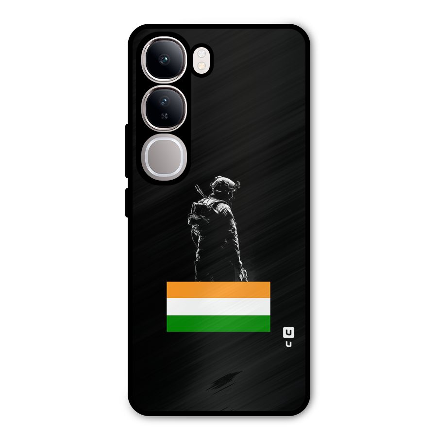 Commando Respect Metal Back Case for Vivo Y300