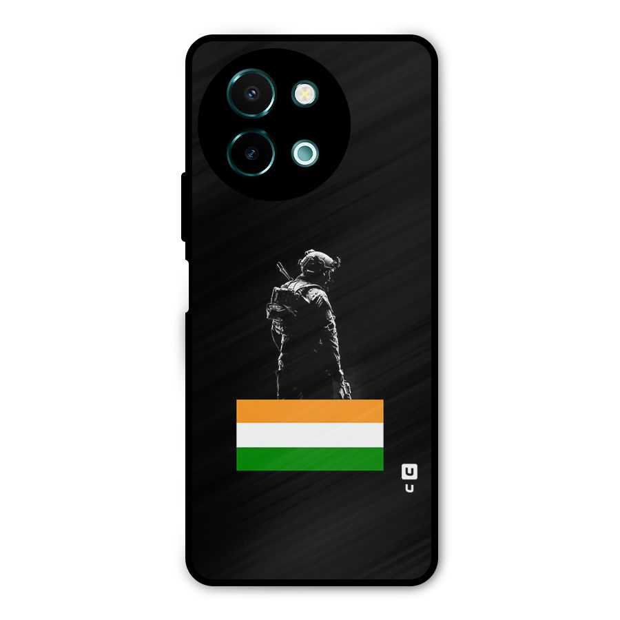 Commando Respect Metal Back Case for Vivo Y58