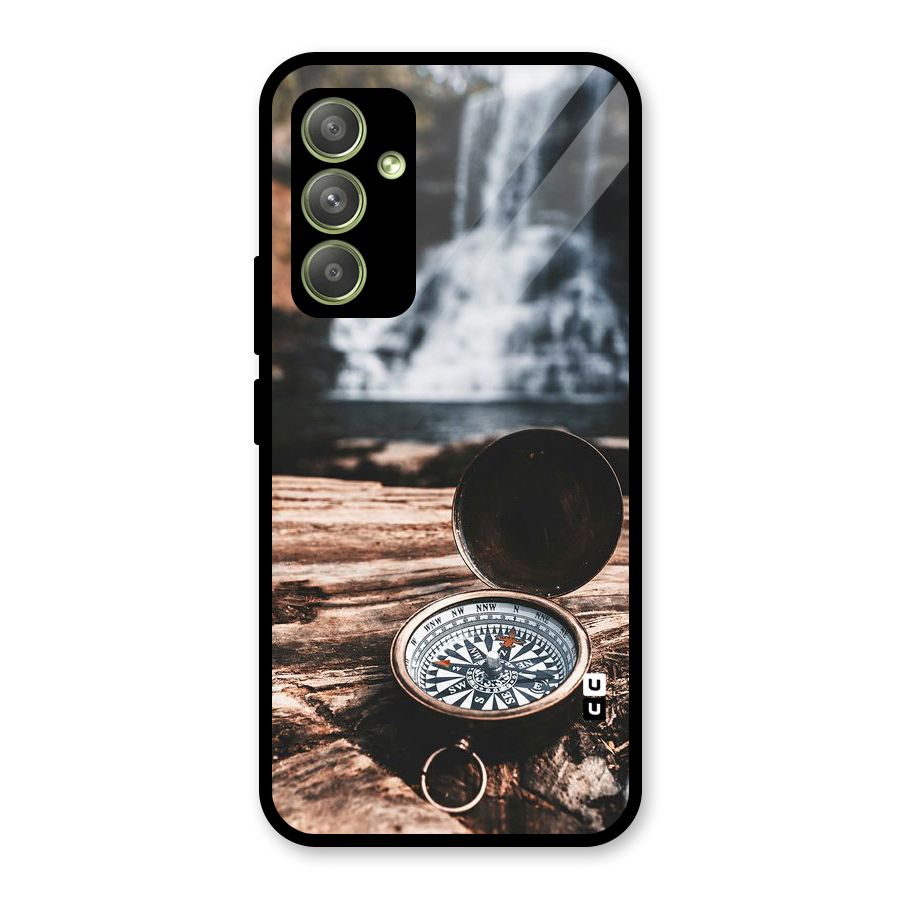 Compass Travel Glass Back Case for Galaxy A54
