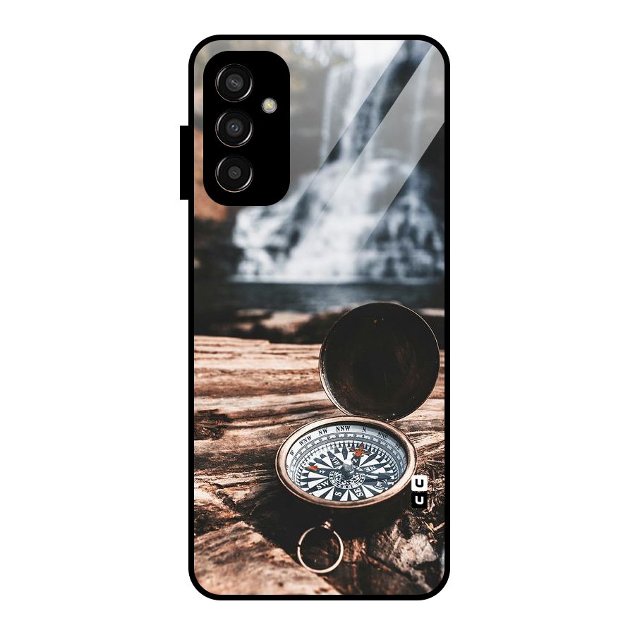 Compass Travel Glass Back Case for Galaxy F13