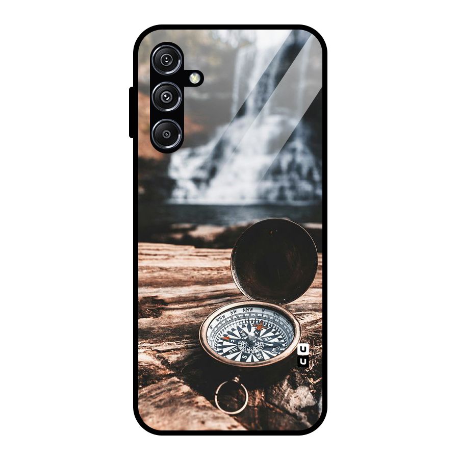 Compass Travel Glass Back Case for Galaxy M34 5G