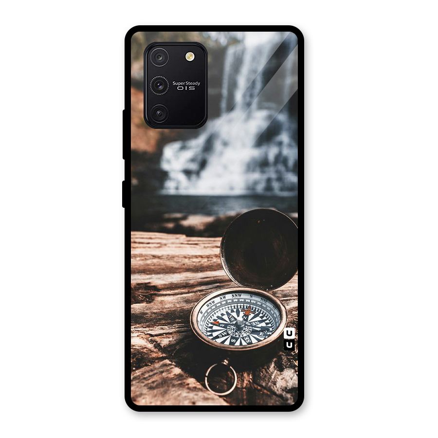 Compass Travel Glass Back Case for Galaxy S10 Lite