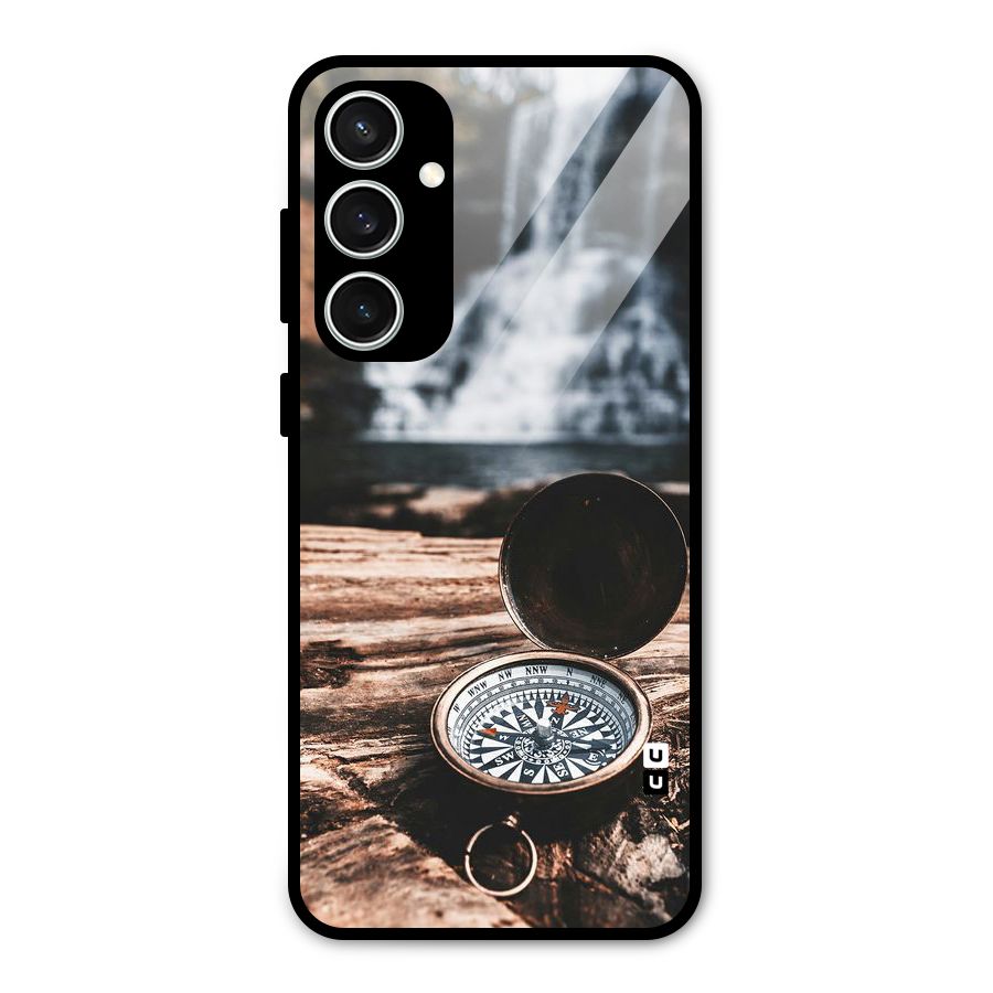 Compass Travel Glass Back Case for Galaxy S23 FE