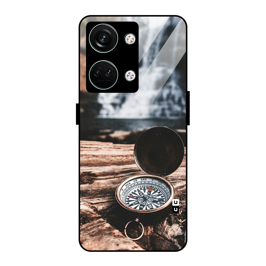 Compass Travel Glass Back Case for Oneplus Nord 3