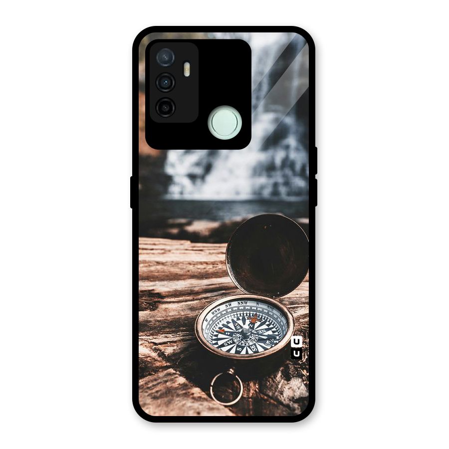 Compass Travel Glass Back Case for Oppo A53