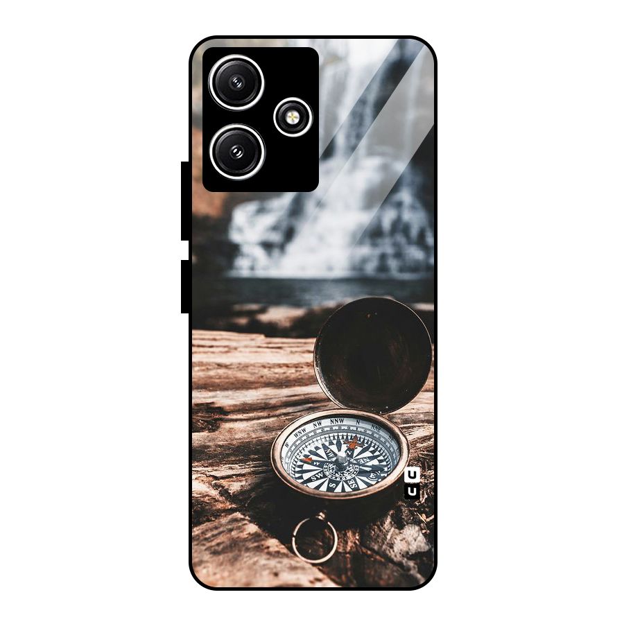 Compass Travel Glass Back Case for Redmi 12 5G