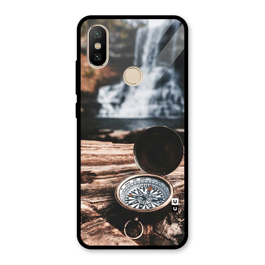 Compass Travel Glass Back Case for Redmi A2