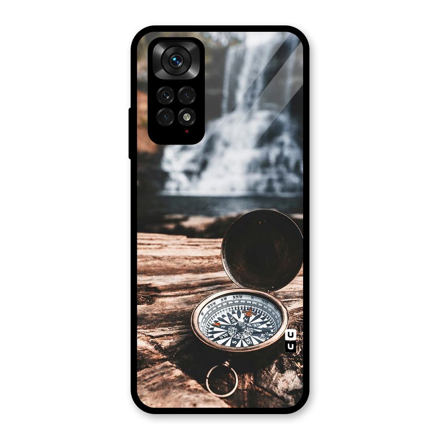 Compass Travel Glass Back Case for Redmi Note 11S