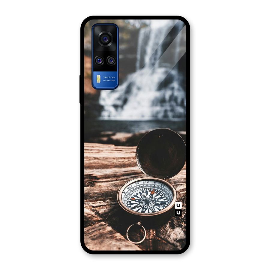 Compass Travel Glass Back Case for Vivo Y31