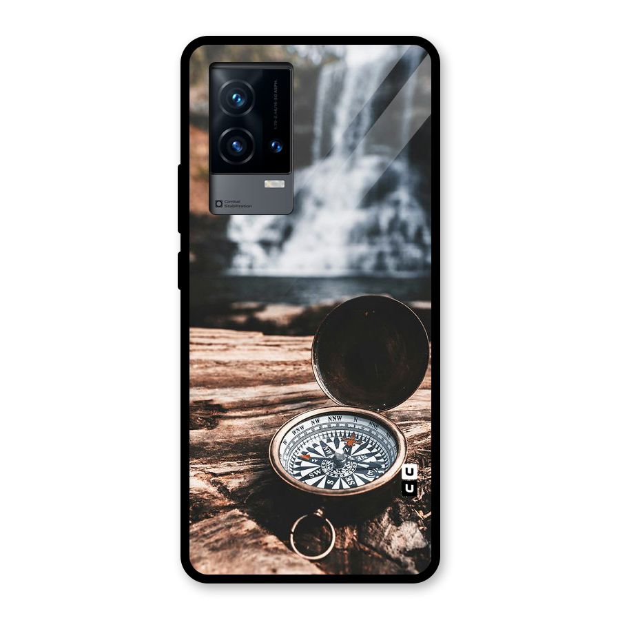 Compass Travel Glass Back Case for iQOO 9 5G