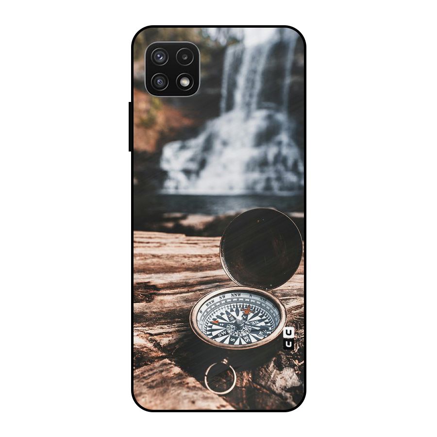 Compass Travel Metal Back Case for Galaxy A22 5G