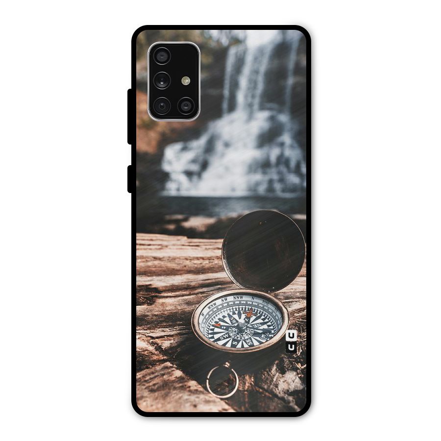 Compass Travel Metal Back Case for Galaxy A71