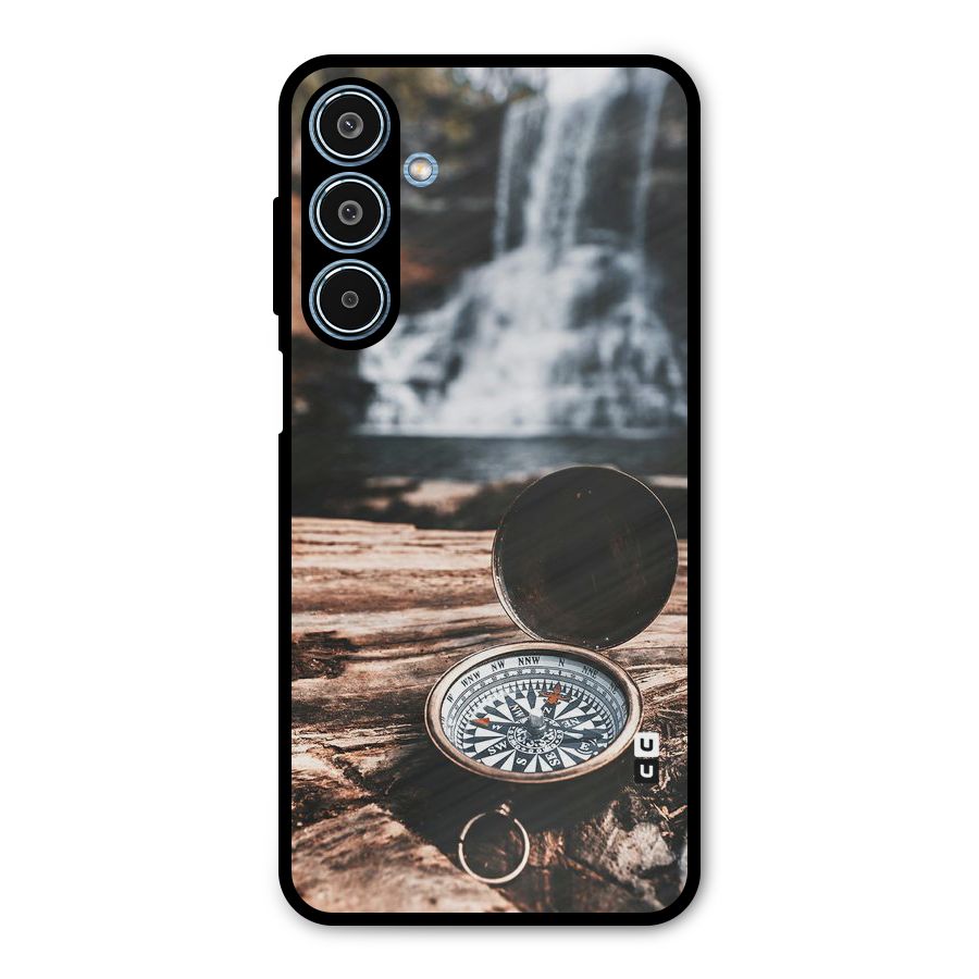 Compass Travel Metal Back Case for Galaxy M35