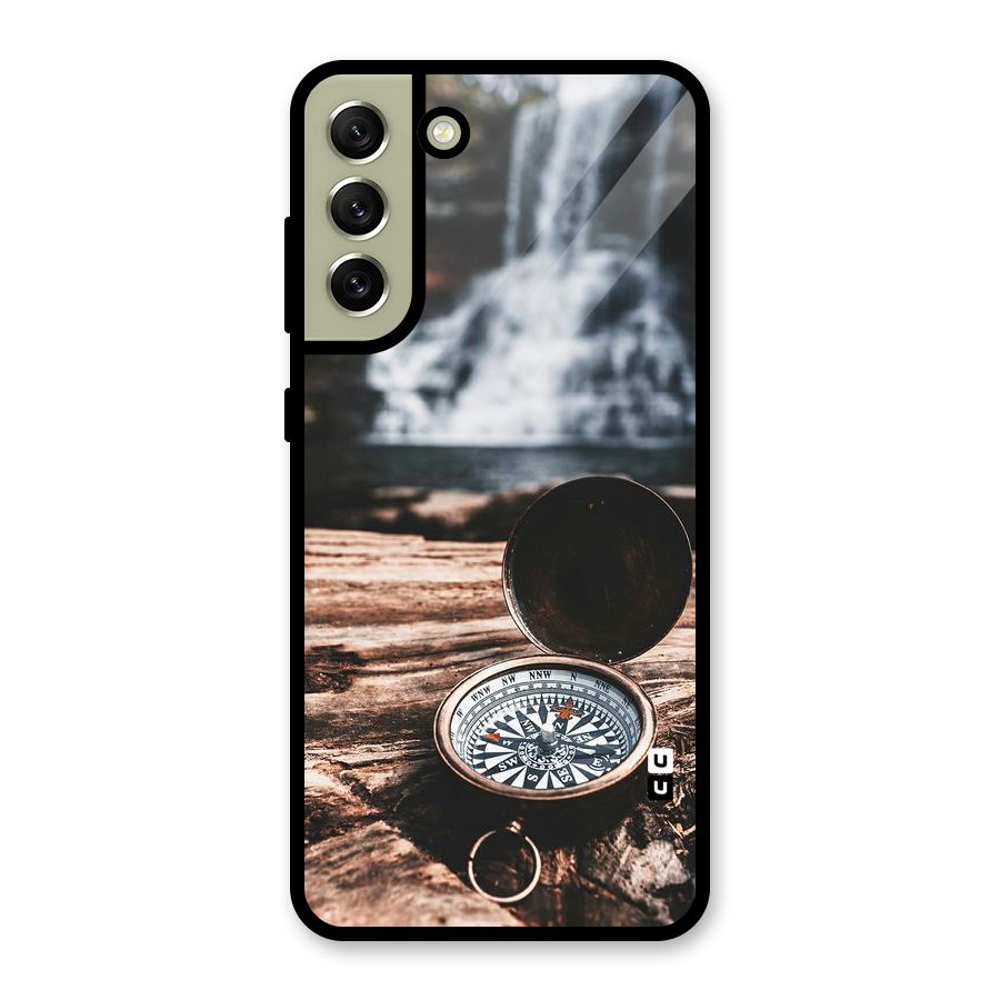 Compass Travel Metal Back Case for Galaxy S21 FE 5G (2023)