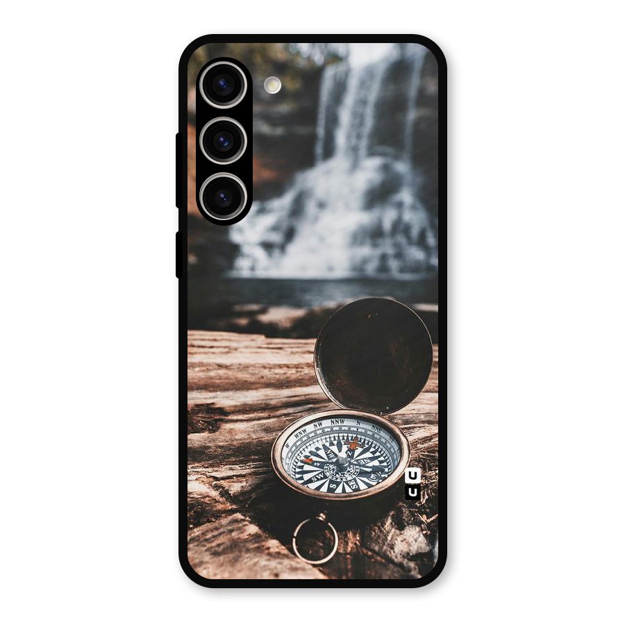 Compass Travel Metal Back Case for Galaxy S23 Plus