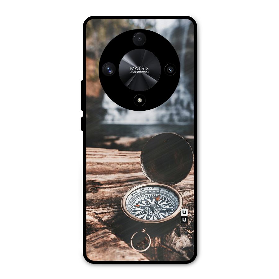 Compass Travel Metal Back Case for Honor X9b