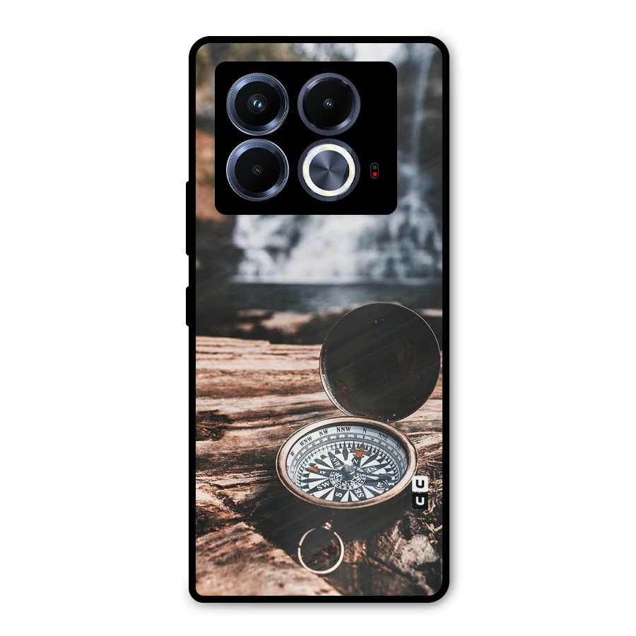 Compass Travel Metal Back Case for Infinix Note 40 5G
