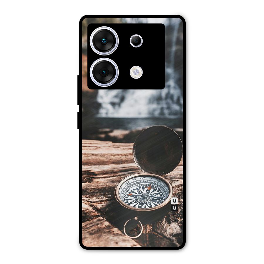 Compass Travel Metal Back Case for Infinix Zero 30 5G
