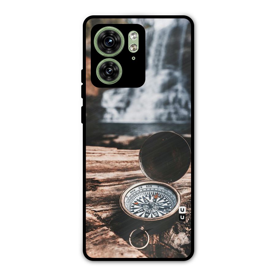Compass Travel Metal Back Case for Motorola Edge 40 5G